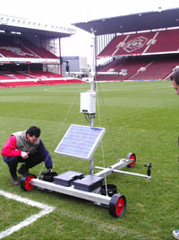 Weather Station on football pitch